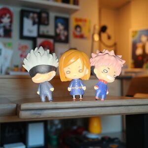 NEW Jujutsu Kaisen Nitotan Figure Collection Vol. 1 Figure SET OF 3 A7 Open Bag